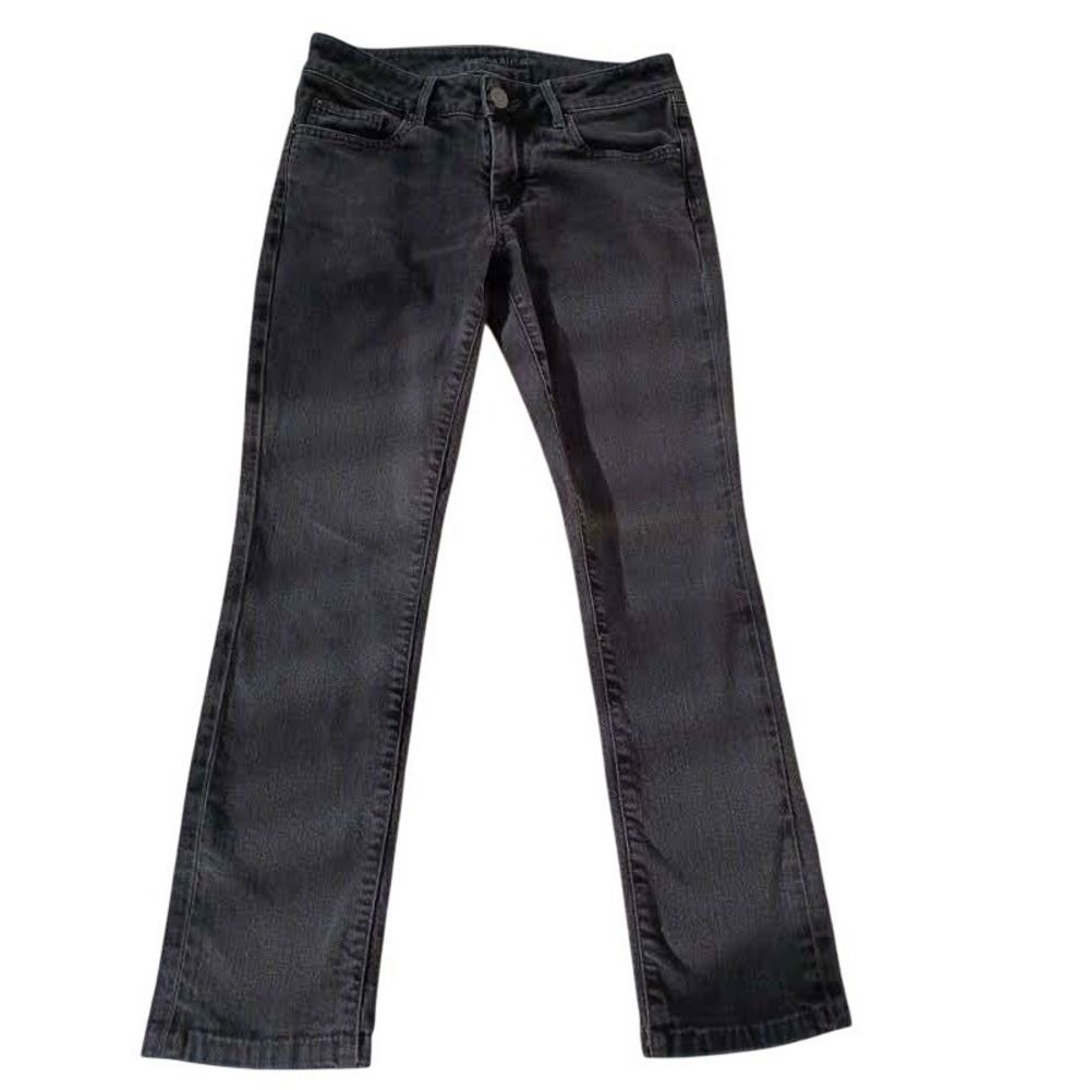 Banana Republic Classic Skinny Jeans Charcoal Gray 28x27 Mid Rise Stretch‎ Denim